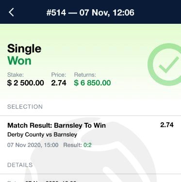 Derby – Barnsley